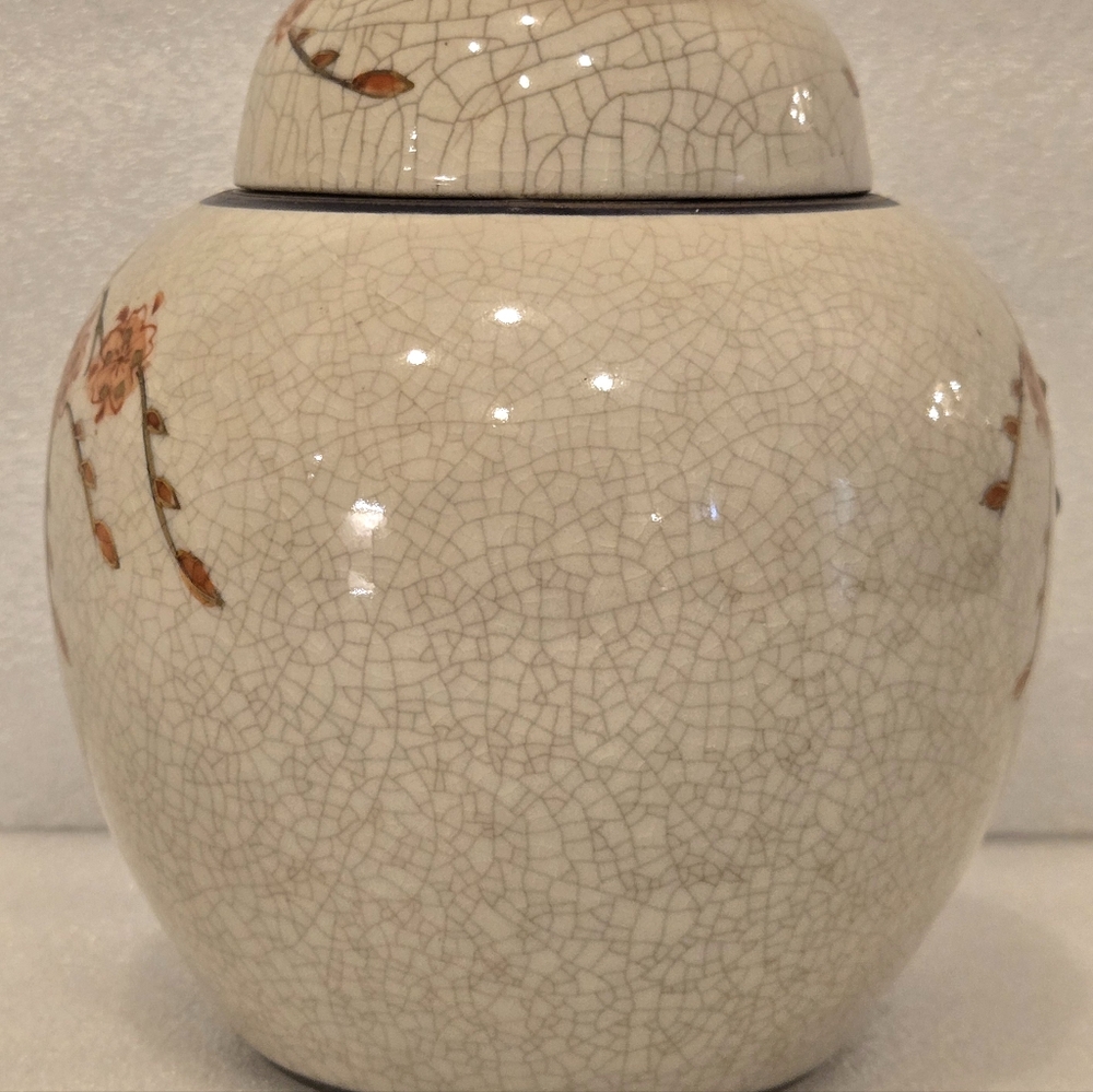 Vintage Heygill Imports Ginger Jar Made In Japan Hand Painted 6" Tall - Picture 4 of 9